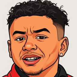 Pixel art portrait of Jesse Lingard