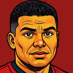 Pixel art portrait of Carlos Casemiro