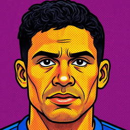 Pixel art portrait of Raphael Varane