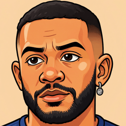 Pixel art portrait of Memphis Depay