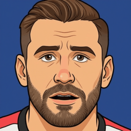 Pixel art portrait of Luke Shaw