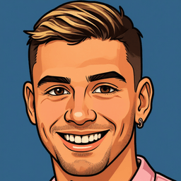 Pixel art portrait of Andreas Pereira