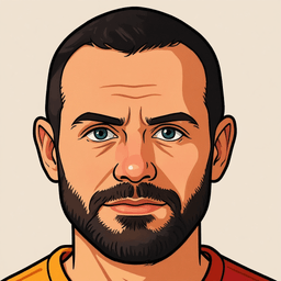 Pixel art portrait of Juan Mata