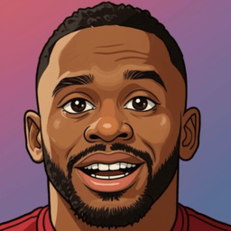 Pixel art portrait of Aaron Wan-Bissaka