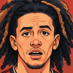 Pixel art portrait of Hannibal Mejbri